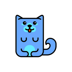 Dog icon. Icon design. Template elements. Flat style