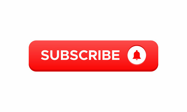 Subscribe Button Icon Vector for Channel Subscription