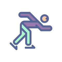 Speed Skating Icon