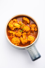 Aloo Gobi Masala curry with Chapati or paratha