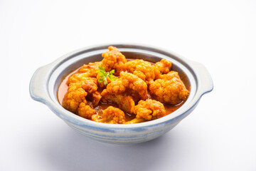 Aloo Gobi Masala curry with Chapati or paratha