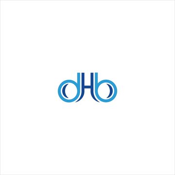 Letter D H B Logo Vector Template