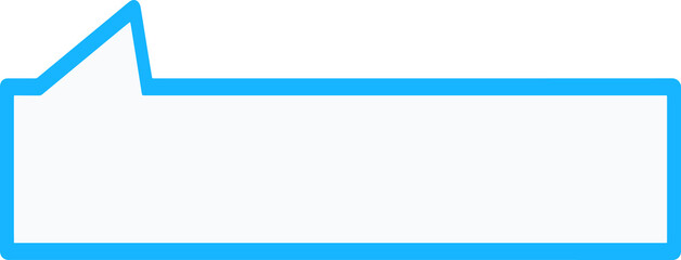 Obraz premium Illustration of dialogue frame in blue frame