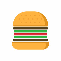 hamburger logo design vector