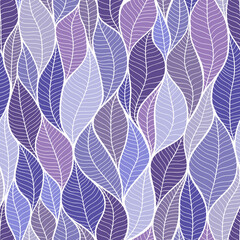 Vector seamless pattern trending color of the year 2022 very peri. Abstract geometry with leaves