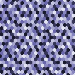 Gordijnen Vector naadloze patroon trending kleur van het jaar 2022 zeer peri. Abstracte geometrie met honingraten © Baranovska