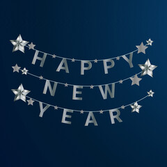 Happy New Year for t shirt, calendar, brochure, invitation, greeting card etc