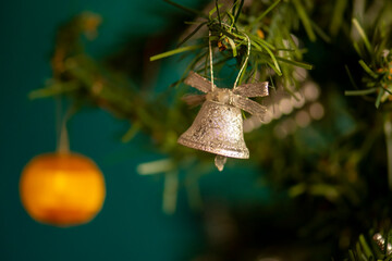 christmas bell on the tree