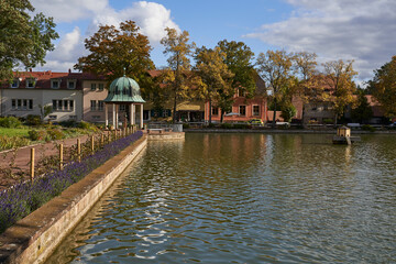 Historische Kuranlagen in der Goethestadt Bad Lauchstädt, Saalekreis, Sachsen-Anhalt, Deutschland