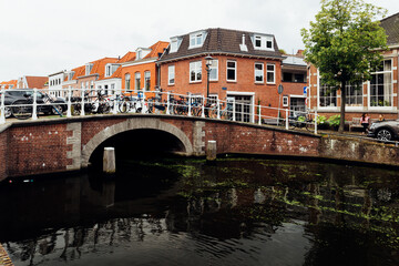Fototapeta na wymiar Haarlem town in Netherlands