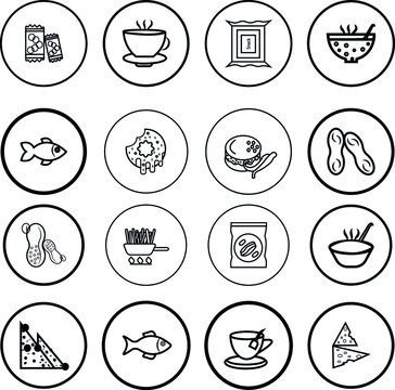 Set of thin line icons of healthy, organic food and diet. Outline symbol collection. Editable vector stroke. 256x256 Pixel Perfect scalable to 128px, 64px...
