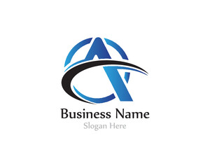 a letter logo with free vector 