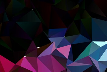 Light Blue, Red vector polygonal template.