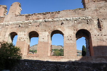 majestic ruins of Red Basilica (Kızıl Avlu) in Bergama, Turkey