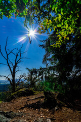 Hiking to the Kuernburg near Stamsried in the Bavarian Forests 