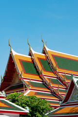 Fototapeta na wymiar Wat Pho temple in Bangkok Thailand