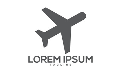 Unique airplane logo Modern and minimalist vector and abstract logo