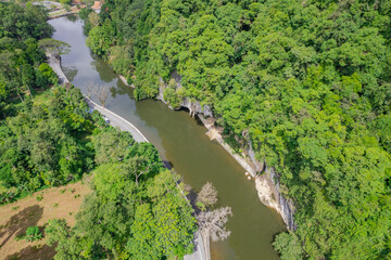 High angle shot taken by drone.