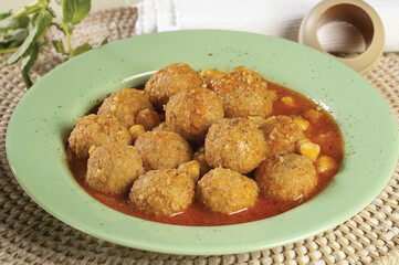 meatballs with chickpeas
