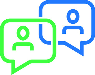 Modern communication icon vector isolated