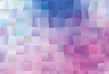 Light Pink, Blue vector texture with rectangular style.