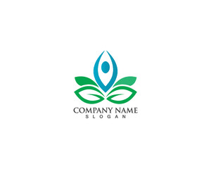 health care logo design with free template 