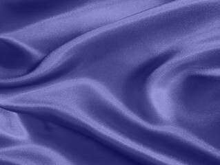 Plakat Shiny purple blue crumpled fabric texture background
