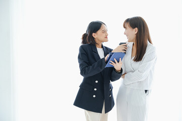 Asia business in seminar or employees group meeting in a conference room