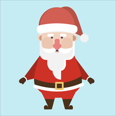 Santa clause standing cartoon character.