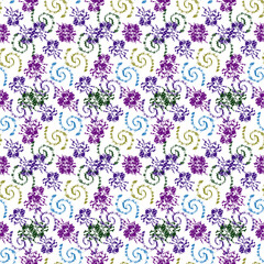 Fototapeta na wymiar Shibori. Orchid Smoke Fashion Abstract . Tie dye patterns Batik brush seamless and repeat pattern design. Spiral Acrylic Illustration Pattern- 478.