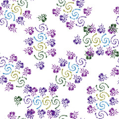 Shibori. Orchid Smoke Fashion Abstract . Tie dye patterns Batik brush seamless and repeat pattern design. Spiral Acrylic Illustration Pattern- 479.