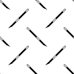 Paper Cutter Knife Icon Seamless Pattern M_2112001