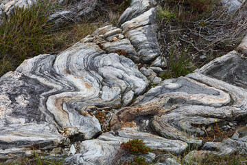 Fototapeta premium Norwegen - Felsen nahe Nordrevik und Vadheim / Norway - Rock near Nordrevik and Vadheim /