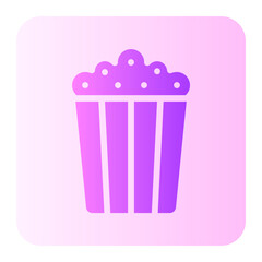 popcorn gradient icon