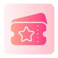 ticket gradient icon