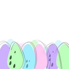 Easter eggs background.Vector graphics. 