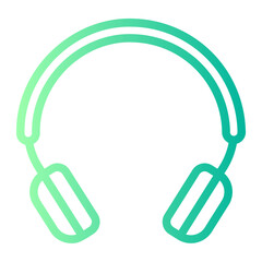 headphones gradient icon