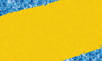 blue texture background with dark yellow slanted slash