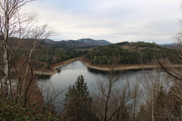 Winterwanderung im Harz, Förster-Stieg (Hiking in the winter season in the Harz Mountains) | Försterstieg entlang der Granetalsperre