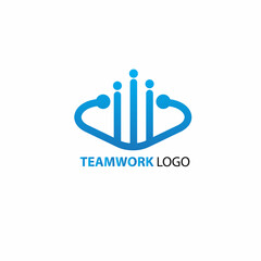 Fototapeta premium modern logo teamwork for your company vector illustration.