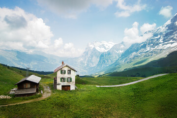 swiss mountain landscape
