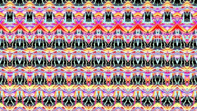 shining bright lines set blue wave motion, colorful, on black background