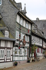 Winterwanderung im Harz, Förster-Stieg (Hiking in the winter season in the Harz Mountains) | Altstadt von Goslar (oldtown houses in Goslar)