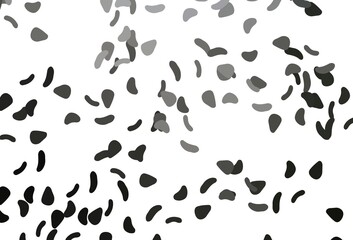 Light Black vector texture with random forms.