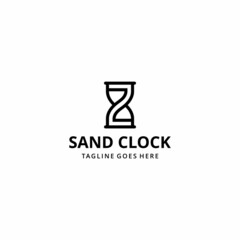 Z hourglass logo illustration icon vector logo design element template