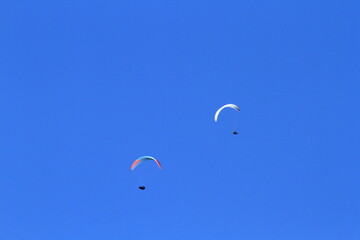 flying high in the sky