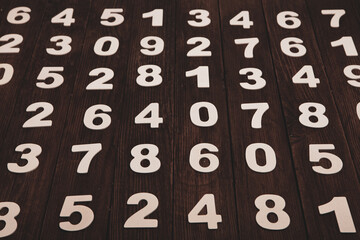 Background of numbers. from zero to nine. Numbers texture. Finance data concept. Matematic....