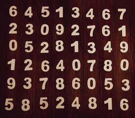 Background of numbers. from zero to nine. Numbers texture. Finance data concept. Matematic....