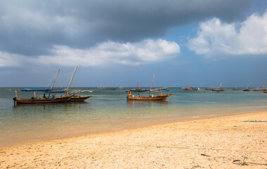 boats on the beach