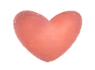 Naklejka na ściany i meble Hand drawn stylized heart. Pink heart with pencils texture